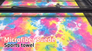 Μαλακό Microfiber Tie-Dye Pecete Suede Quick Dry